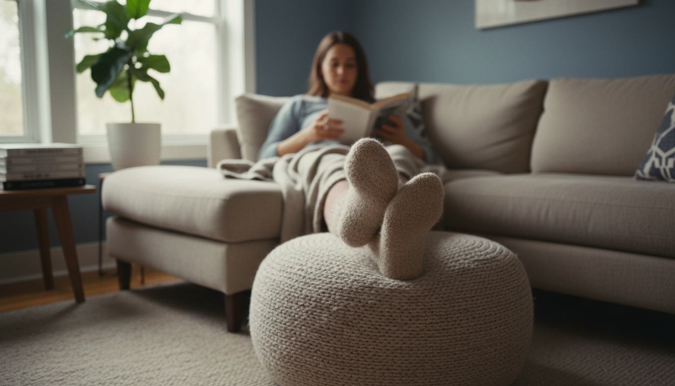 Memory foam insoles providing comfort after a long day