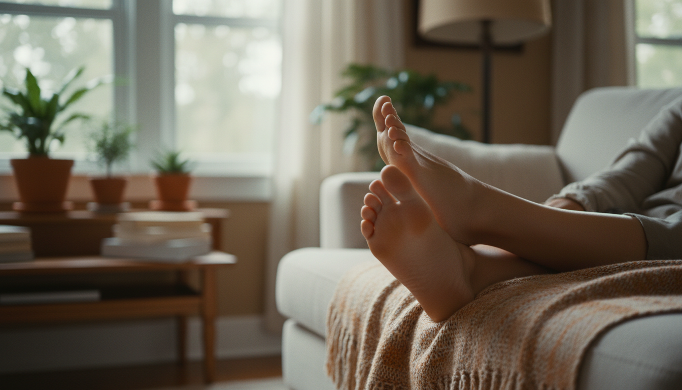Memory foam insoles providing foot relief and cushioning
