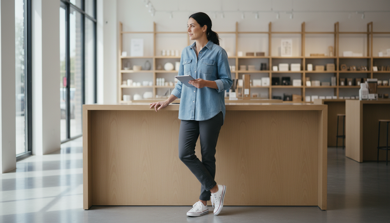 Cashiers, retail workers, and teachers experiencing foot fatigue from standing all day at work