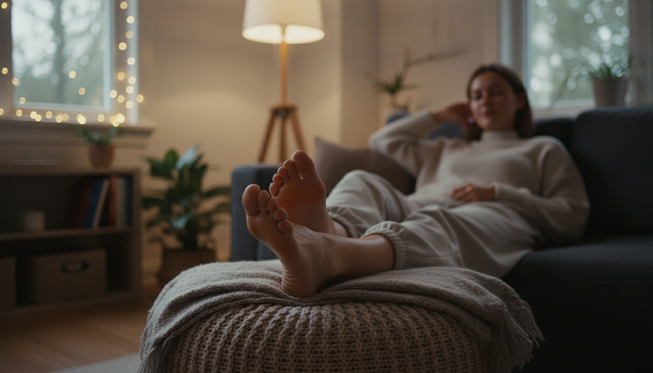 Evening foot recovery and relaxation techniques for better comfort